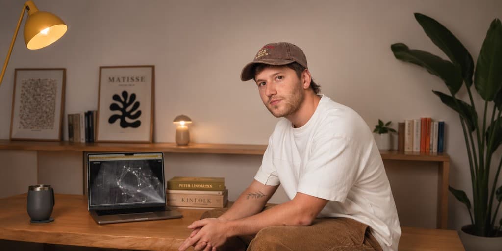 Camilo Isaza en el estudio
